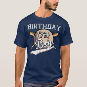 Baseball 73rd Birthday Party 73 Years Old Baseball T-Shirt