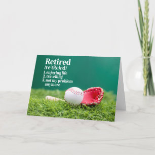 Baseball A Home Run Farewell: Baseball Retirement Card