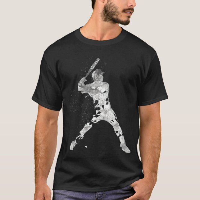 Baseball Abstract Baseball Design by baseball base T-Shirt (Front)