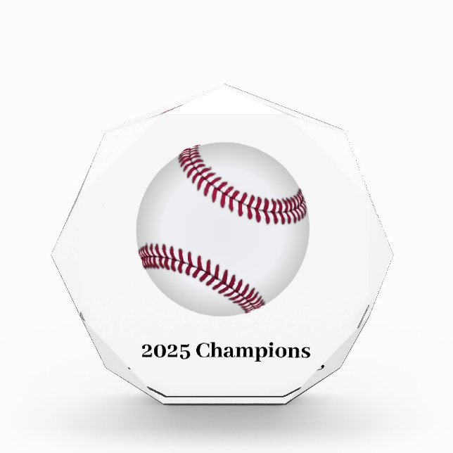 Baseball Acrylic Award (Front)