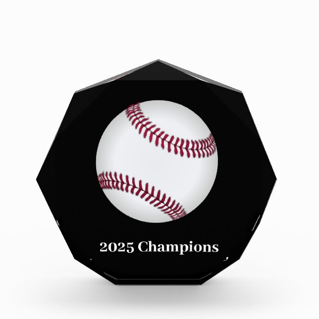 Baseball Acrylic Award (Front)