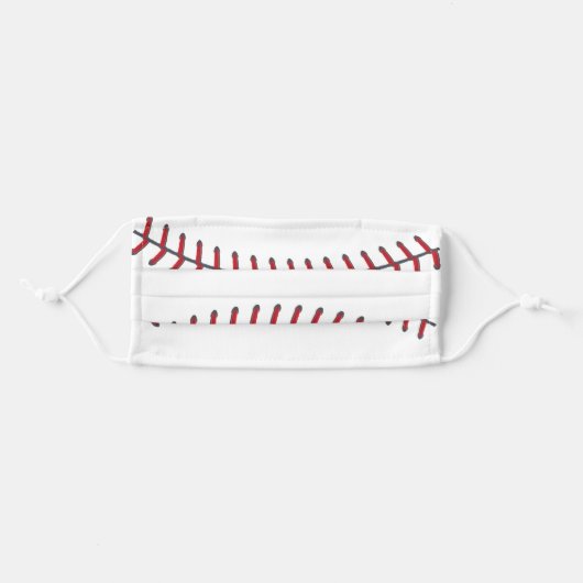 Baseball Adult Cloth Face Mask (Front, Folded)