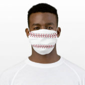 Baseball Adult Cloth Face Mask (Worn)
