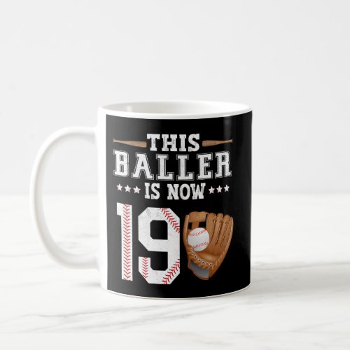 Baseball Age 19 Sports Themed 19 Th Coffee Mug