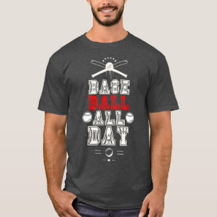 Baseball All Day Baseball Lover 17 T-Shirt