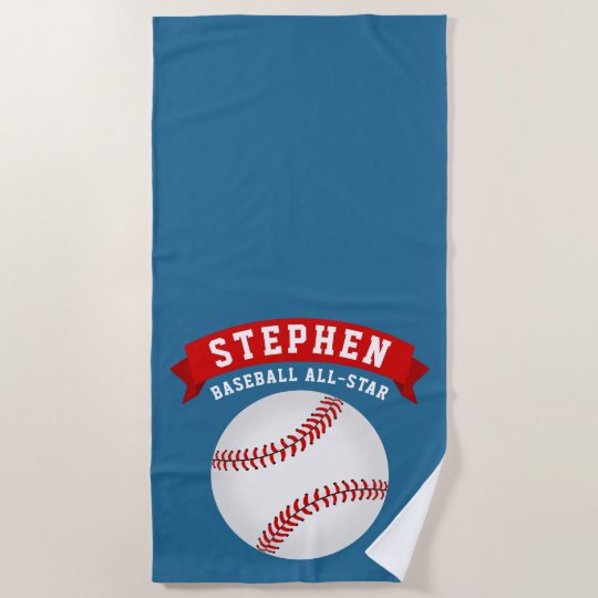 Baseball AllStar Beach Towel