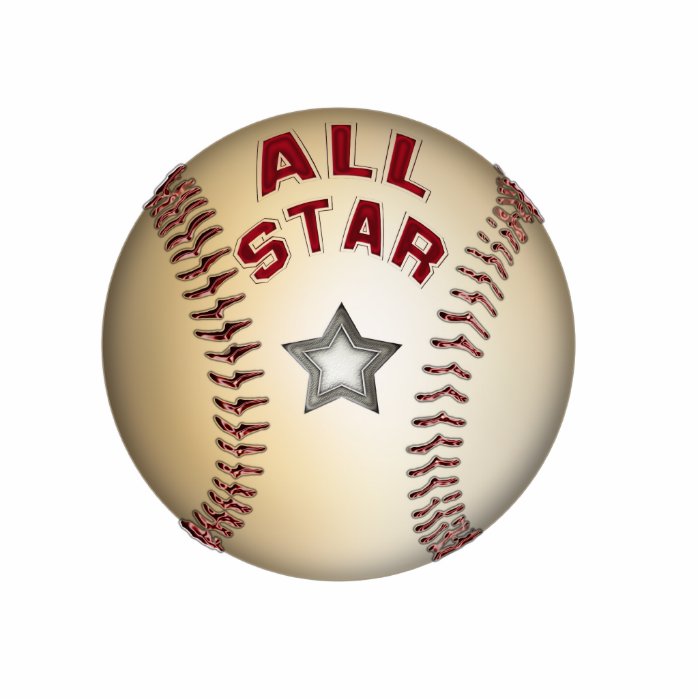 Baseball All Star Ornament Photo Cut Outs