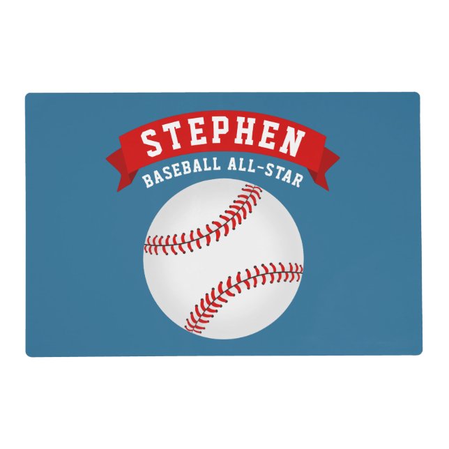 Baseball All-Star Placemat (Front)