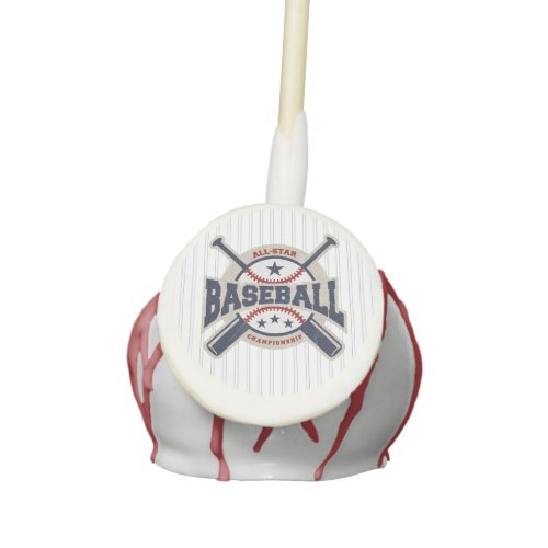 Baseball All Star Team Sport Birthday Party Cake Pops