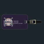 Baseball All Star Team Sport Sports Luggage Tag<br><div class="desc">Personalize with any text</div>