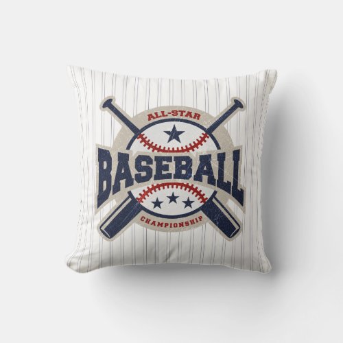Baseball All Star Team Sport Sports Throw Pillow
