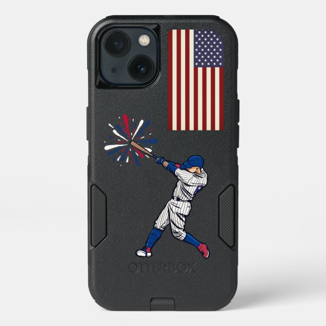 Baseball America Pride OtterBox iPhone 13 Case (Back)