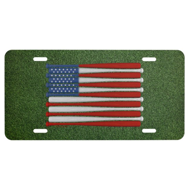 Baseball America (USA) License Plate (Front)