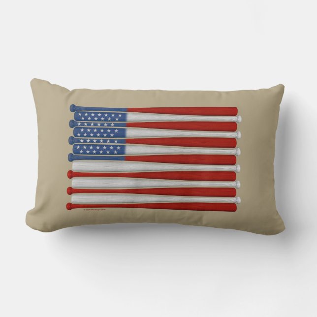 Baseball America (USA) Lumbar Pillow (Front)