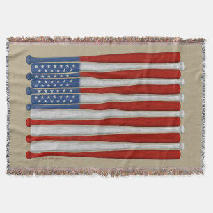 Baseball America (USA) Throw Blanket
