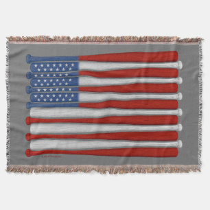 Baseball America (USA) Throw Blanket