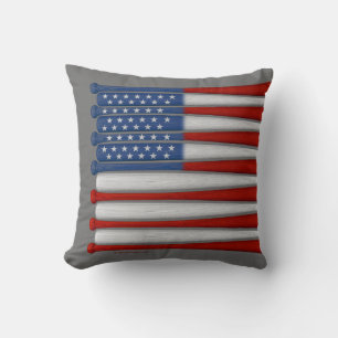 Baseball America (USA) Throw Pillow
