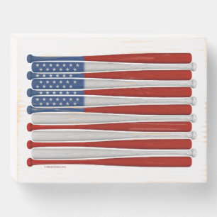 Baseball America (USA) Wooden Box Sign