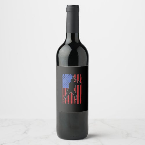 baseball_american_flag_4th_of_july wine label