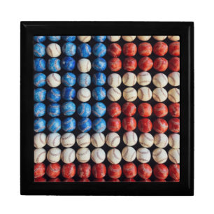 Baseball American Flag Gift Box