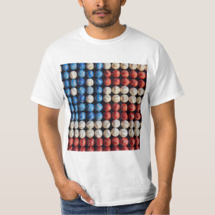 Baseball American Flag T-Shirt