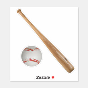 Baseball and Bat Sticker