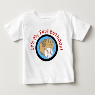 Baseball and Glove 1st Birthday Tshirts and Gifts