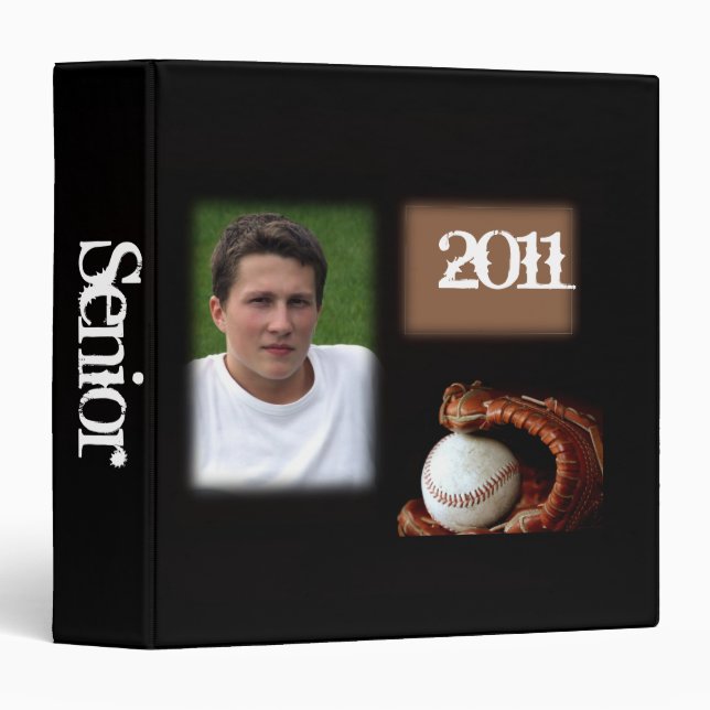 Baseball and Glove Graduation Binder (Front/Spine)