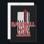 Baseball And Jesus Christian Save The Date<br><div class="desc">Baseball And Jesus Christian</div>