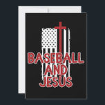 Baseball And Jesus Christian Save The Date<br><div class="desc">Baseball And Jesus Christian</div>