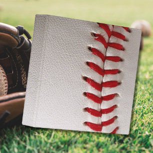 Baseball and Softball Red Stitching Binder