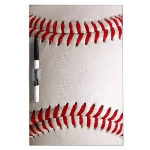 Baseball and Softball Red Stitching Dry-Erase Board