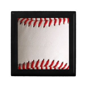 Baseball and Softball Red Stitching Jewelry Box
