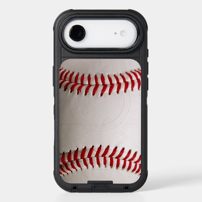 Baseball and Softball Red Stitching Otterbox iPhone Case (Back)