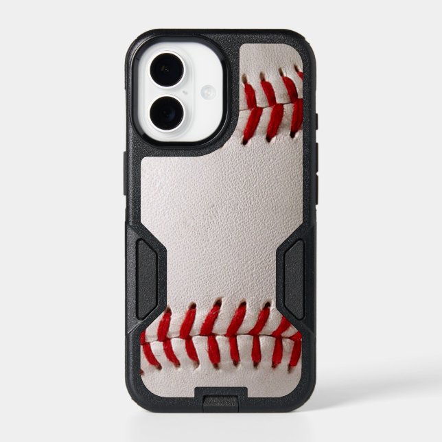 Baseball and Softball Red Stitching Otterbox iPhone Case (Back)