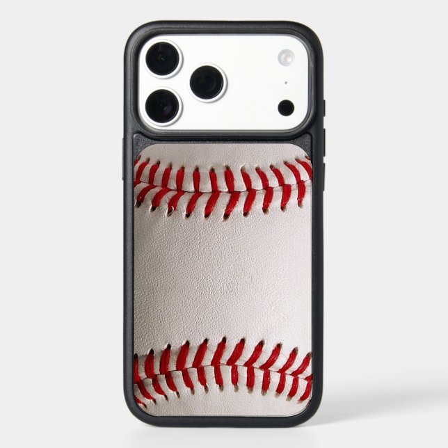 Baseball and Softball Red Stitching Otterbox iPhone Case (Back)