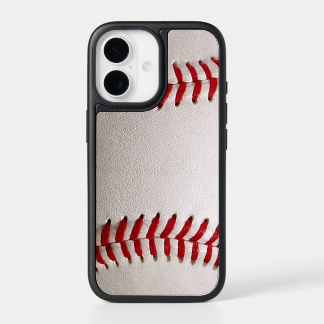 Baseball and Softball Red Stitching Otterbox iPhone Case (Back)
