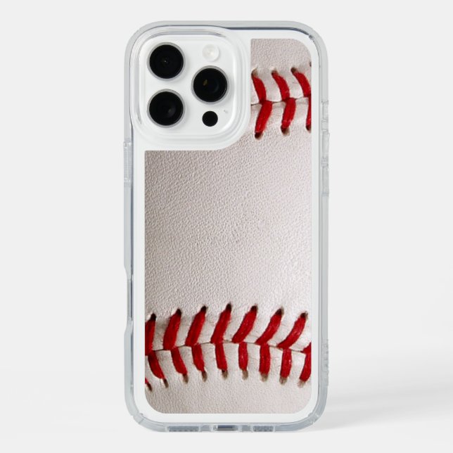 Baseball and Softball Red Stitching Speck iPhone Case (Front)
