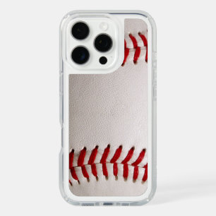 Baseball and Softball Red Stitching iPhone 16 Pro Case