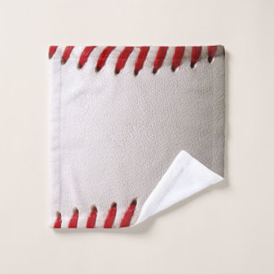 Baseball and Softball Red Stitching Wash Cloth