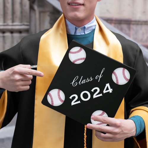 Baseball Any Custom Color Class of Year Graduation Cap Topper