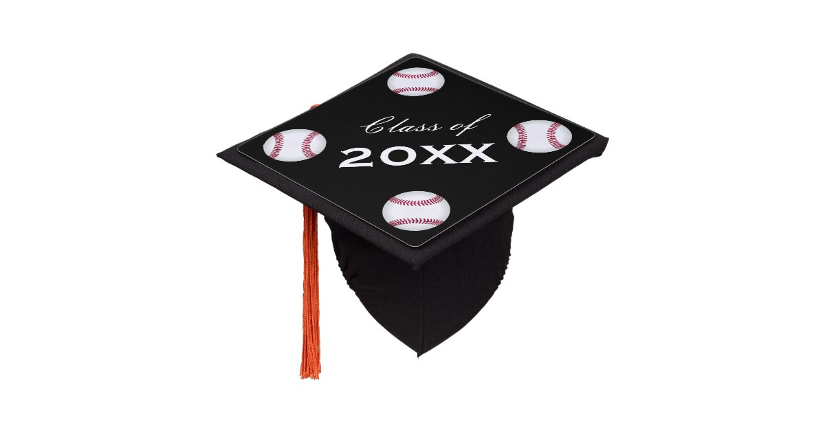 Baseball Any Custom Color Class of Year Graduation Cap Topper Zazzle