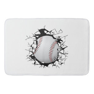 Baseball Apparel - Baseball Bath Mat