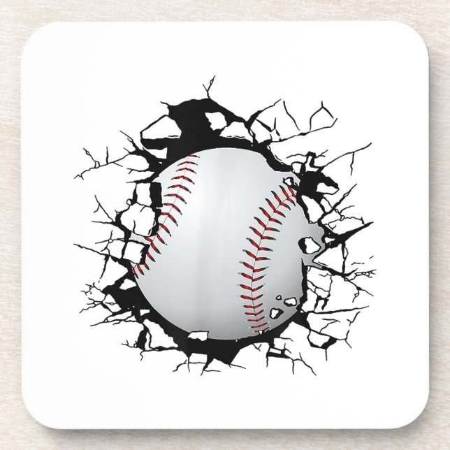 Baseball Apparel - Baseball  Beverage Coaster (Front)