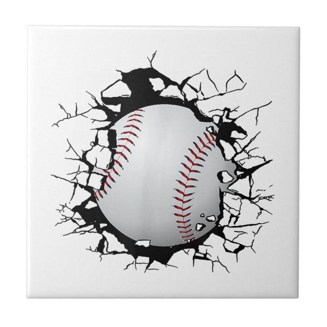 Baseball Apparel - Baseball  Ceramic Tile (Front)