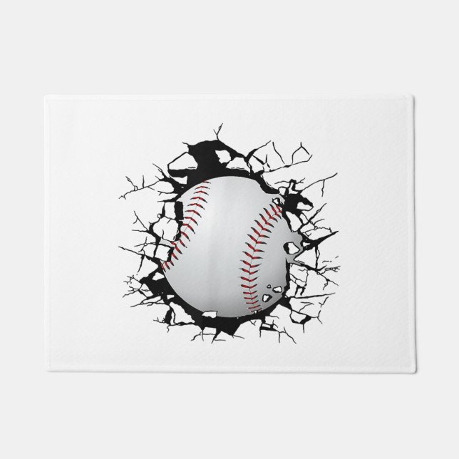 Baseball Apparel - Baseball  Doormat (Front)