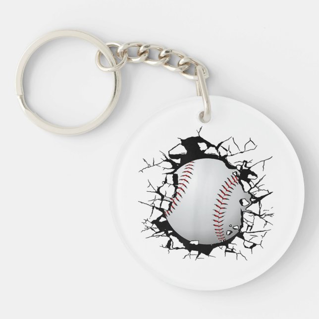 Baseball Apparel - Baseball  Keychain (Front)