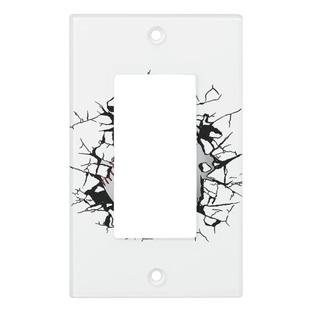 Baseball Apparel - Baseball  Light Switch Cover (Front)