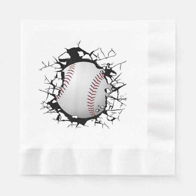 Baseball Apparel - Baseball  Napkins (Front)