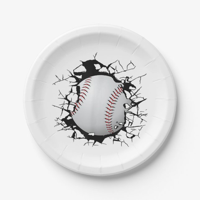 Baseball Apparel - Baseball  Paper Plates (Front)